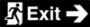 Picture of Brushed Gold or Silver Exit Signs