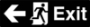 Picture of Glow In The Dark Brushed Metal Exit Arrow Direction Sign