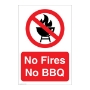 Picture of No Fires No BBQ sign
