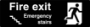 Picture of Brushed Gold or Silver Fire Exit stairs sign