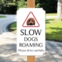 Picture of Red Cockapoo Roaming Free Sign -  Classic Design