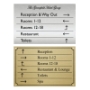 Picture of Gold hotel business directional signs