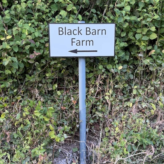 Picture of Directional Sign on Post