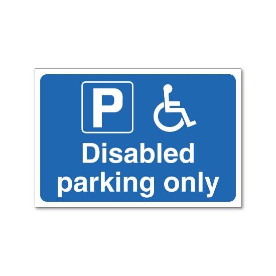 Picture of Disabled parking only