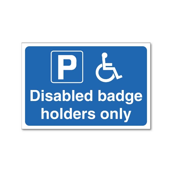 Picture of Disabled badge holders only