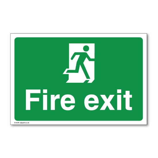 Picture of Fire exit sign - Landscape 