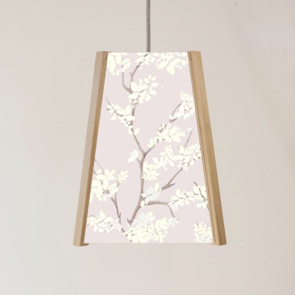 Picture of Oak Ceiling Light, 4 Sided, Woodland trees and leaves, Easy Fit