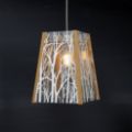 Picture of Oak Ceiling Light, 4 Sided, Forest trees, Easy Fit