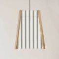 Picture of Oak Ceiling Light, 4 Sided,  French ticking stripe, Easy Fit