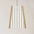 Picture of Oak Ceiling Light, 4 Sided,  French ticking stripe, Easy Fit