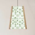 Picture of Oak Ceiling Light, 4 Sided, William Morris Daisy , Easy Fit