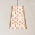 Picture of Oak Ceiling Light, 4 Sided, William Morris Daisy , Easy Fit