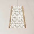 Picture of Oak Ceiling Light, 4 Sided, William Morris Daisy , Easy Fit