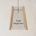 Picture of Add you own image Pendant Oak easy fit light