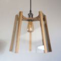 Picture of Oak Ceiling Light, 5 Sided, Clear Panels, Easy Fit
