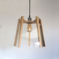 Picture of Oak Ceiling Light, 5 Sided, Clear Panels, Easy Fit