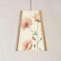 Picture of Oak Ceiling Light, 4 Sided, Tea Rose Design , Easy Fit