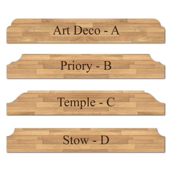 Picture of Wooden decorative shaped splash back