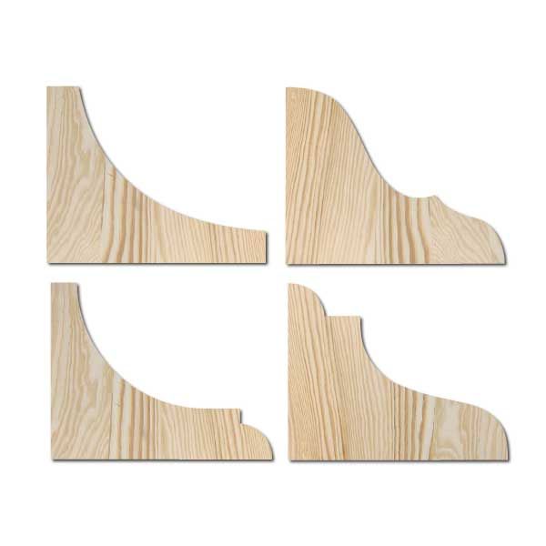Picture of Wooden corner shapes,  Furniture frame decor mouldings -TALL DESIGNS