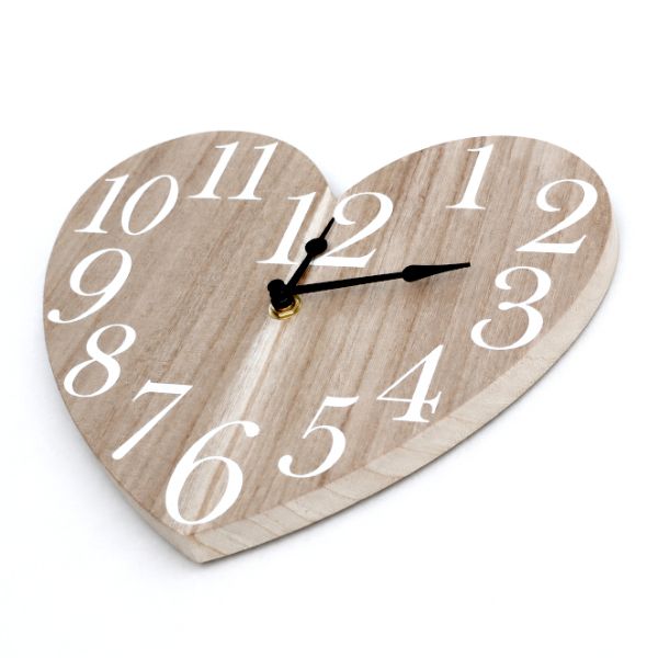 Picture of Wooden Heart Clock