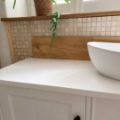 Picture of Wooden decorative shaped splash back