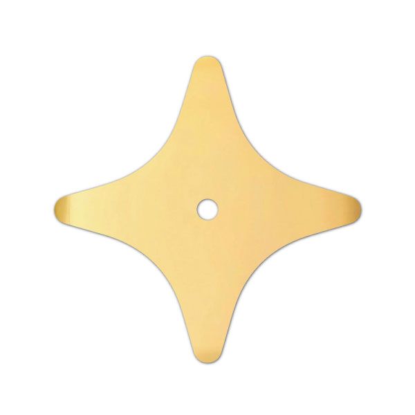 Picture of 4 Point Star Brass Backplate