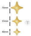 Picture of 4 Point Star Brass Backplate