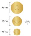 Picture of Round Circle Brass Backplate 
