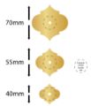 Picture of Ornate Brass Backplate