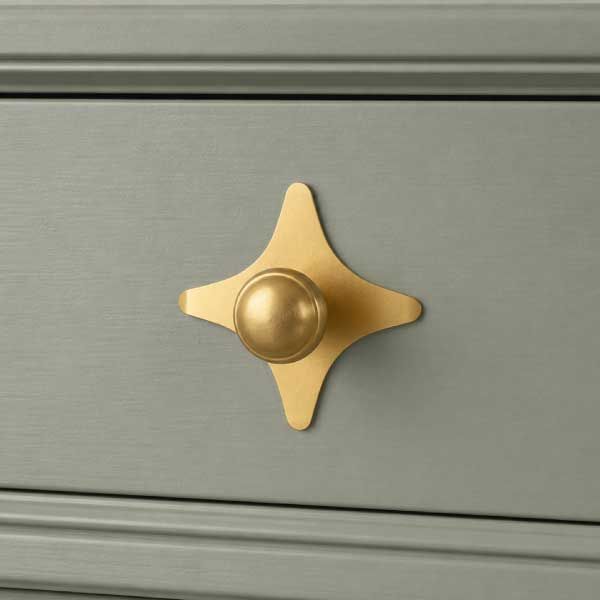 Picture of 4 Point Star Brass Backplate