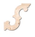 Picture of Wooden corner scroll,  Furniture frame decor mouldings
