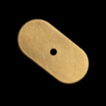 Picture of Scalloped Corner Square Brass Backplate 