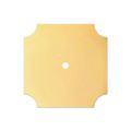 Picture of Scalloped Corner Square Brass Backplate 