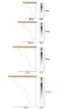 Picture of Cotswold style wooden shelf bracket - Newton Tall