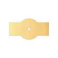 Picture of Handle Knob Brass Backplate 